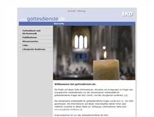 Tablet Screenshot of gottesdienste.de